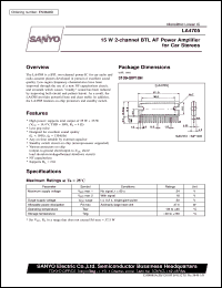 Click here to download LA4705 Datasheet
