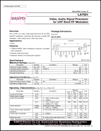 Click here to download LA7051 Datasheet