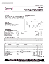 Click here to download LA7053 Datasheet