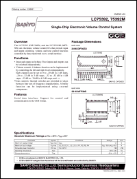 Click here to download LC75392M Datasheet