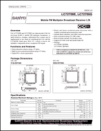 Click here to download LC72700G Datasheet
