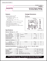 Click here to download LA4275 Datasheet