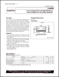 Click here to download LA4905 Datasheet