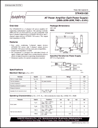 Click here to download STK400-030 Datasheet