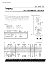Click here to download DL-4038-021 Datasheet