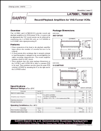 Click here to download LA70001 Datasheet