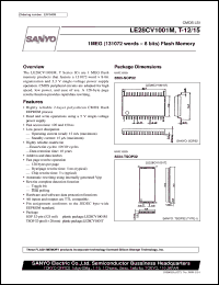 Click here to download LE28CV1001M-12 Datasheet
