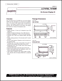 Click here to download LC74760M Datasheet
