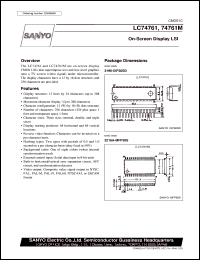 Click here to download LC74761M Datasheet