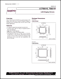 Click here to download LC75821W Datasheet