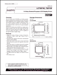 Click here to download LC75874E Datasheet