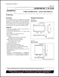 Click here to download LE28F4001M-15 Datasheet