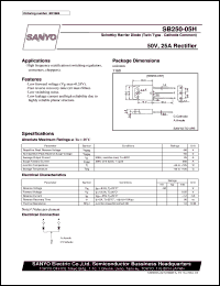 Click here to download SB250-05H Datasheet