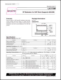 Click here to download LA7170M Datasheet