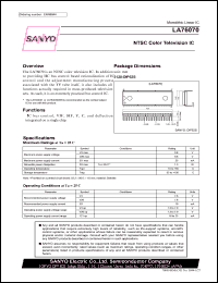 Click here to download LA76070 Datasheet