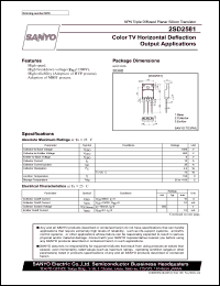 Click here to download 2SD2581 Datasheet