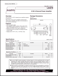 Click here to download LA4278 Datasheet