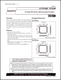Click here to download LC75742 Datasheet