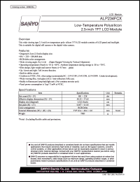Click here to download ALP234FCX Datasheet