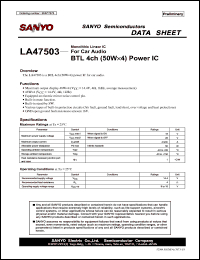 Click here to download LA47503 Datasheet