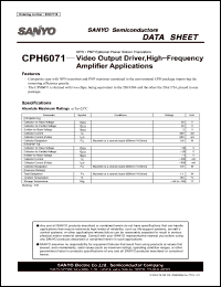 Click here to download CPH6071 Datasheet