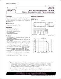 Click here to download LA3410 Datasheet