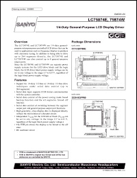 Click here to download LC75874 Datasheet