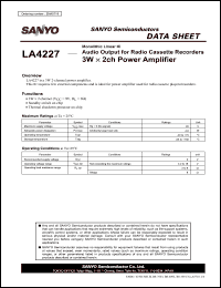 Click here to download LA4227 Datasheet