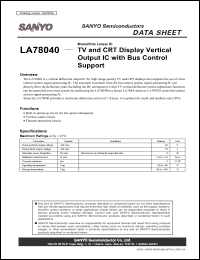 Click here to download LA78040 Datasheet