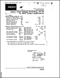 Click here to download 2SD613C Datasheet