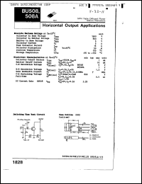 Click here to download BU508 Datasheet