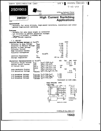 Click here to download 2SD1903S Datasheet