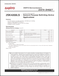Click here to download 2SK4200LS Datasheet