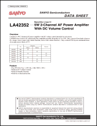 Click here to download LA42352 Datasheet