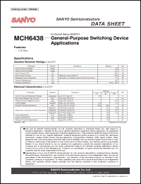 Click here to download MCH6438 Datasheet