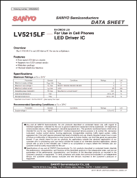 Click here to download LV5215LF Datasheet