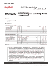Click here to download MCH6320 Datasheet