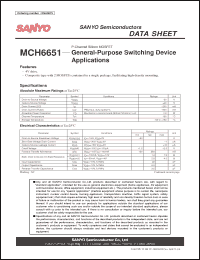 Click here to download MCH6651 Datasheet