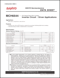 Click here to download MCH6544 Datasheet