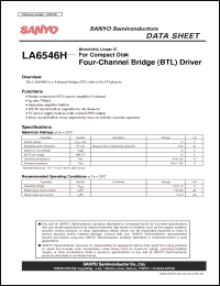 Click here to download LA6546H Datasheet