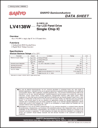 Click here to download LV4138W Datasheet
