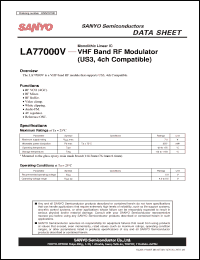 Click here to download LA77000V Datasheet