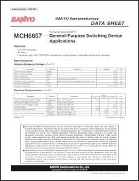 Click here to download MCH6657 Datasheet