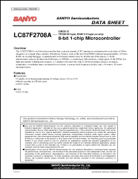Click here to download LC87F2708A Datasheet