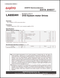 Click here to download LA6504H Datasheet