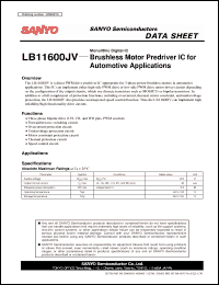 Click here to download LB11600JV Datasheet