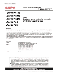 Click here to download LC723784 Datasheet