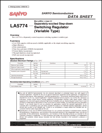 Click here to download LA5774 Datasheet