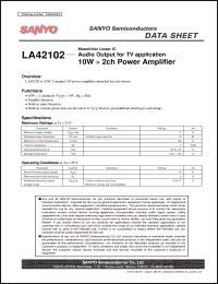 Click here to download LA42102 Datasheet