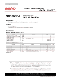 Click here to download SB1003EJ Datasheet